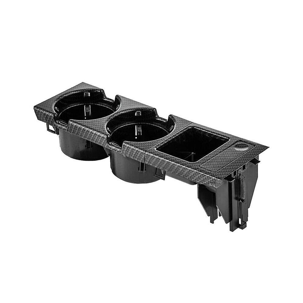 51168217953 For- 3 Series E46 318i 320i 98-06 Carbon Fiber Center Console Water Cup Holder Coin Sto