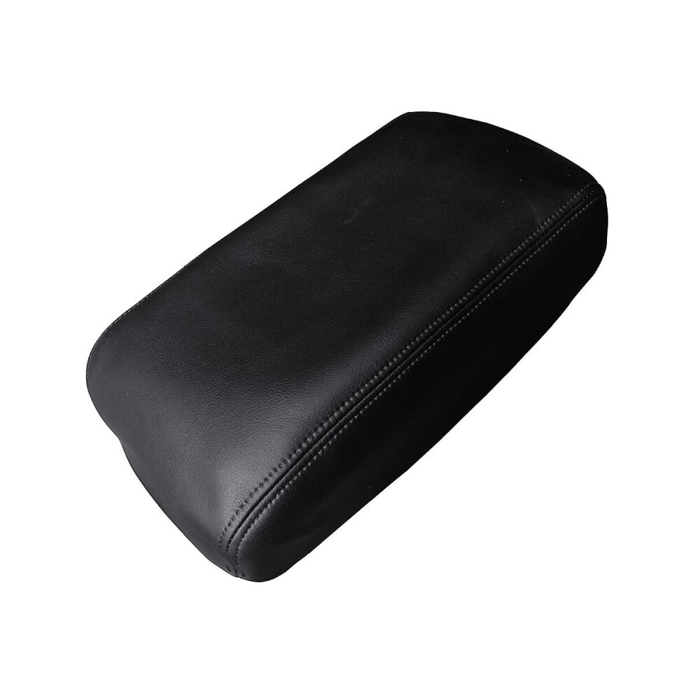 For Highlander 2009 - 2014 Car Microfiber Leather Console Armrest Panel Cover Protective Trim Black