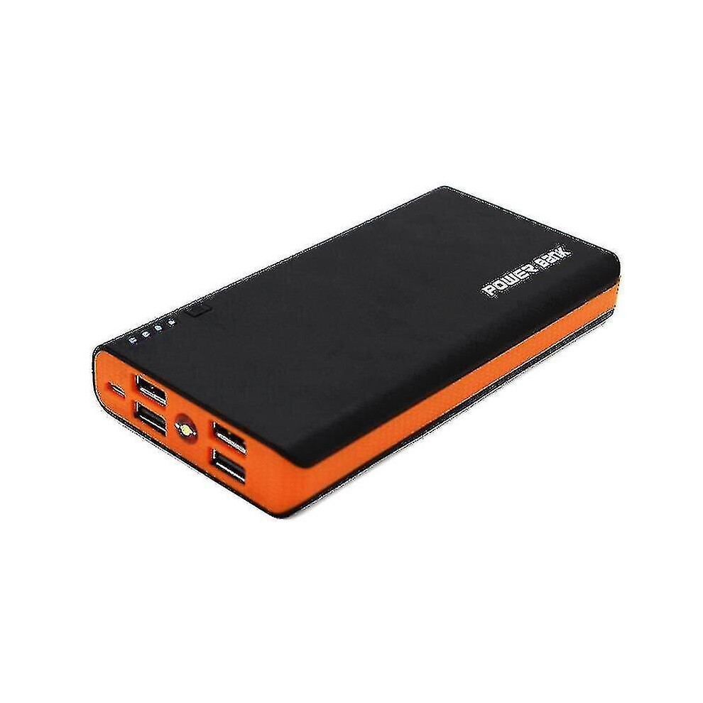 4usb Port Power Bank 20000mah, Battery Charger Box, Orange
