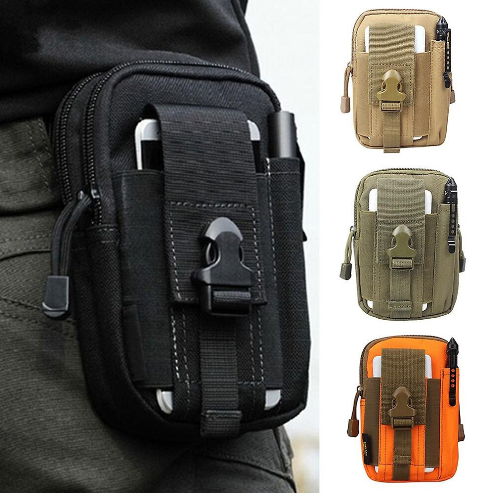 Naievear Men Outdoor Sports Tactical Phone Waist Belt Bag Fanny Pack Pouch Zipper Pockets