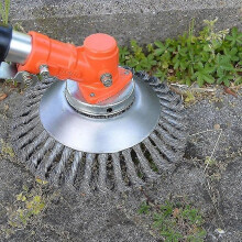 150mm Stahl Draht Rad Garten Unkraut Pinsel Rasenmher Gras Eater Trimmer Pinsel Cutter Werkzeuge Garten Gras Trimmer Kopf Unkraut Pinsel