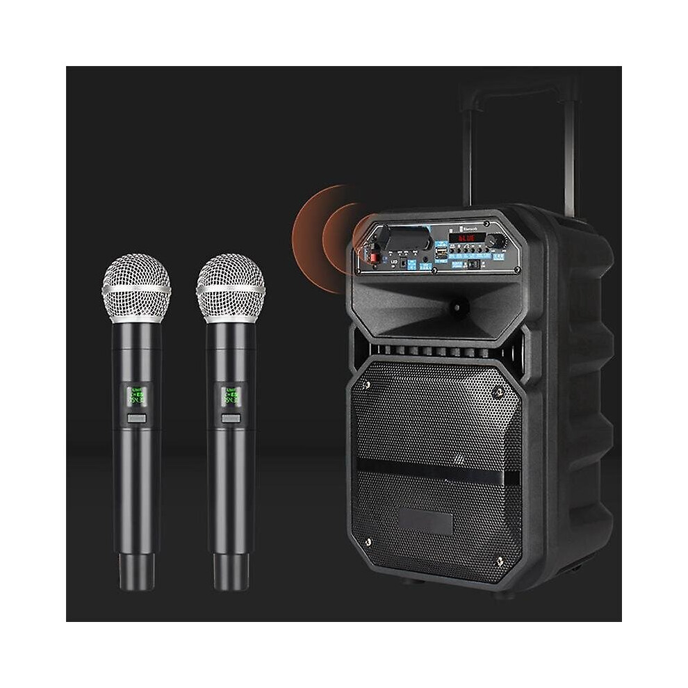 Wireless Microphone Professional Uhf Recording Karaoke Handheld 1 Channel Lithium Battery For Stage Church Party School