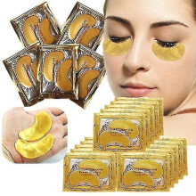 50 Pair Collagen Eye Mask Gold Powder Eye Patch Anti Wrinkle Moisturizing Under Eyes Pads