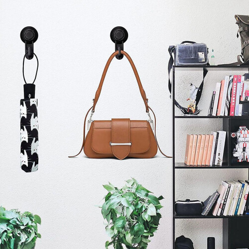 2 Pcs Suction Cup Hooks Powerful Suction Cup Bathroom Hooks,vacuum Wall Hooks For Towel,waterproof 1