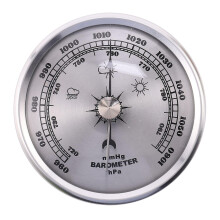 For Home Pressure Gauge Weather Station Metal Wall Hanging Barometer Atmospheric Multifunction Ther