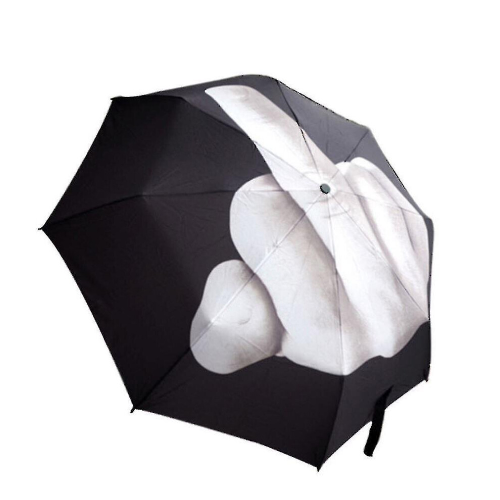 Novelty Middle Finger Design Umbrella Cool Fashions Impact Umbrella Fold Mtcwc613 Black