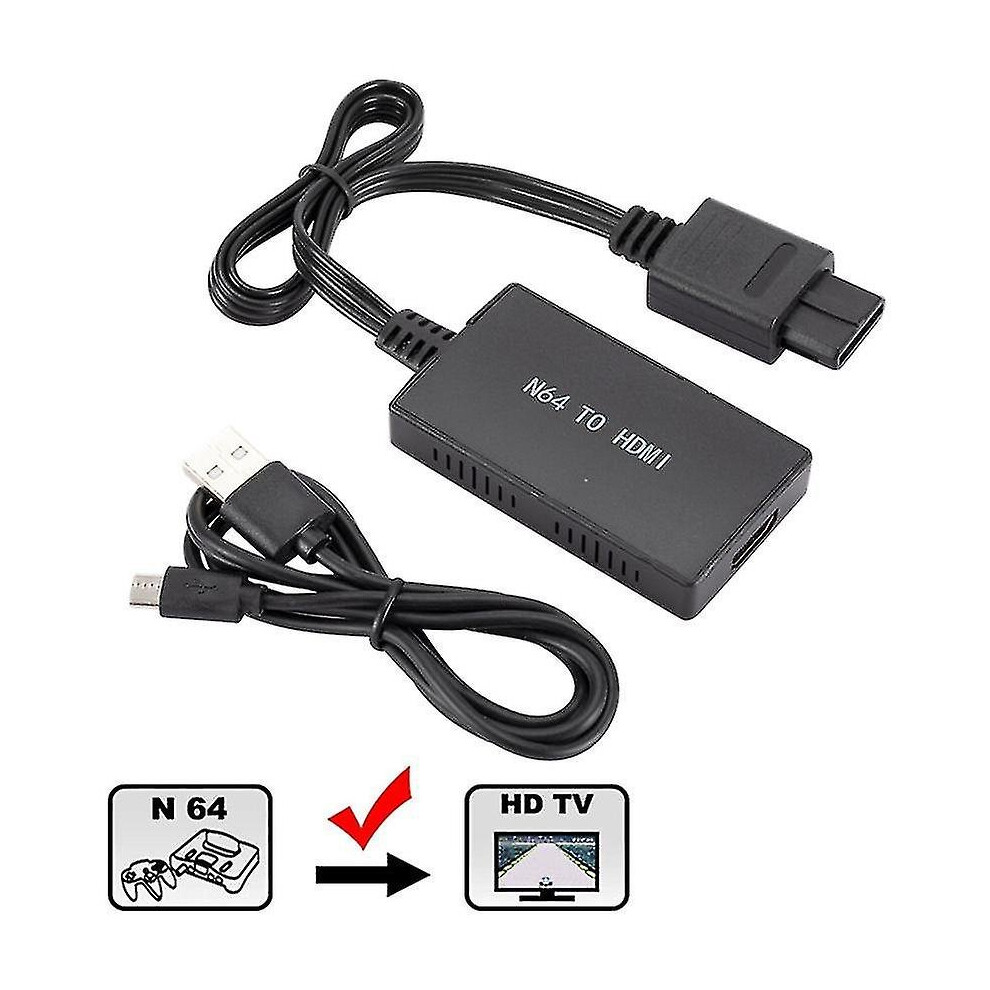 N64 To Hdmi Converter Adapter Hd Link Cables For 64 For Ngc Consoles