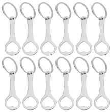 12pcs Shopping Trolley Token Key Ring Zinc Alloy Shopping Cart Tokens Key Chain