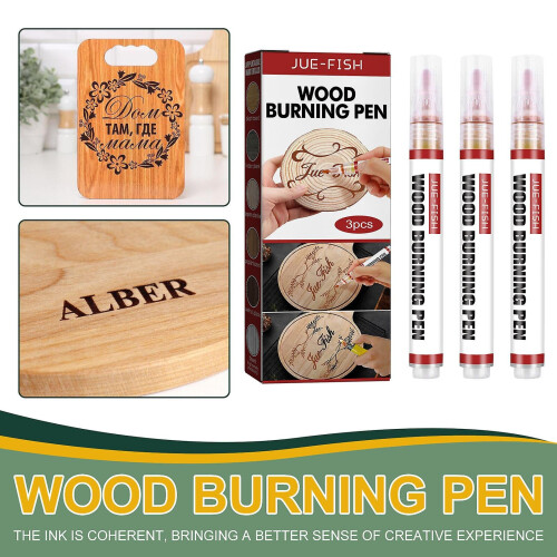 3pc Pen Wood Burning Pen Set For Diy Wood Painting,suitable For Artists And Beginners In Diy Wood Projects Holiday Decoration