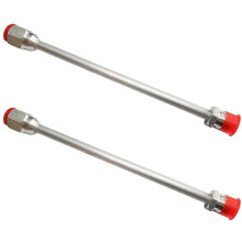 2-Piece 30cm Aluminum Airless Spray Gun Extensions for Titan/Wagner/Graco, 12mm Stem