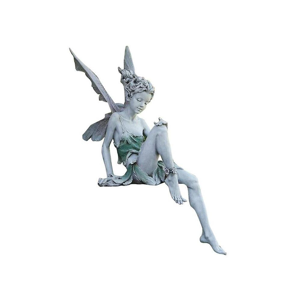 Resin Garden Portrait Angel Sculpture Courtyard Art Decoration Sculpture, Flower Fairy Garden Sculpt