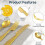 Althee 100 Pack Disposable Gold Plastic Spoons, Solid And Durable Plastic Cutlery Spoons, Heavy Duty 5
