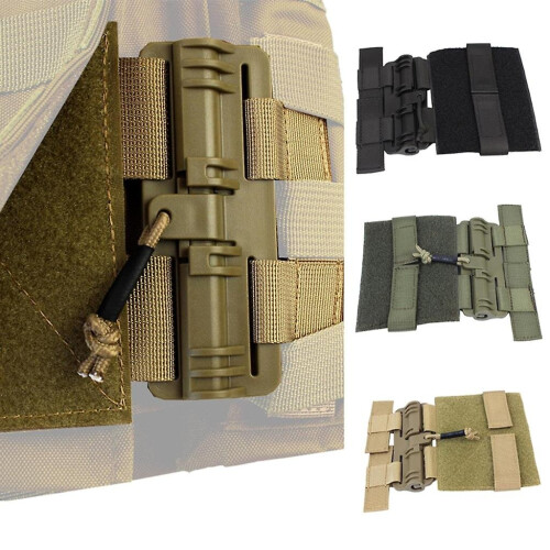 Side Entry Molle Side Belt Quick Release Buckle Set, Single Point Molle Quick 2