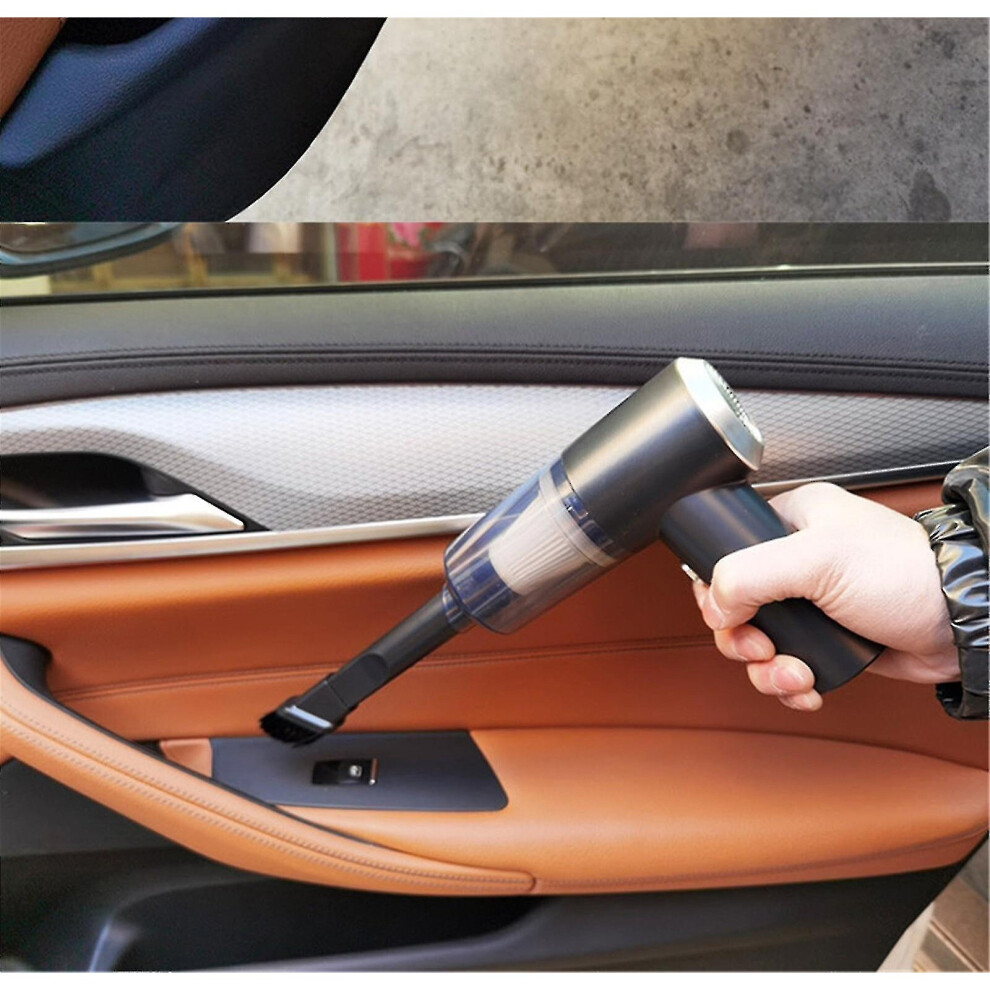Cordless Handheld Car Vacuum Cleaner 6000pa Powerful Hand-held Cordless Vacuum Cleaner Portable Vacuum With 120w Rechargeable Power
