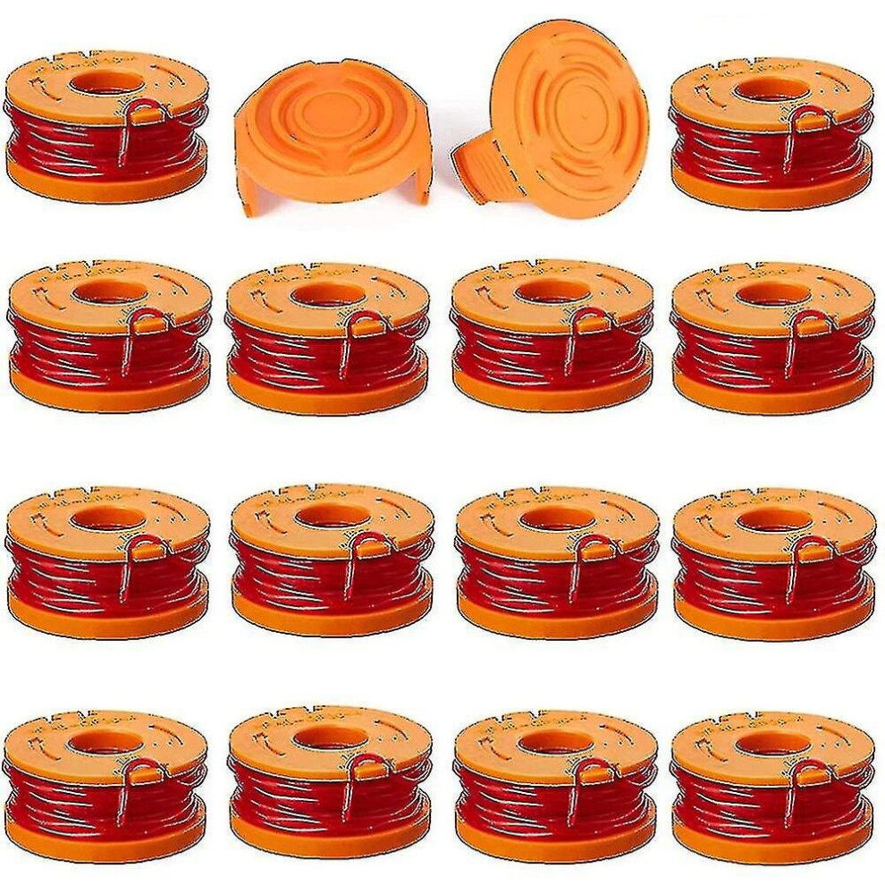 16 Pack Trimmer Line For Worx Wa0010 Wg175 Spools,10ft S S Hy