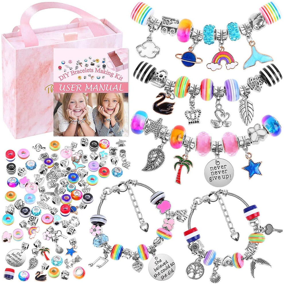 Girls Charm Bracelet Making Kit-diy Jewellery Making Kit For Kids