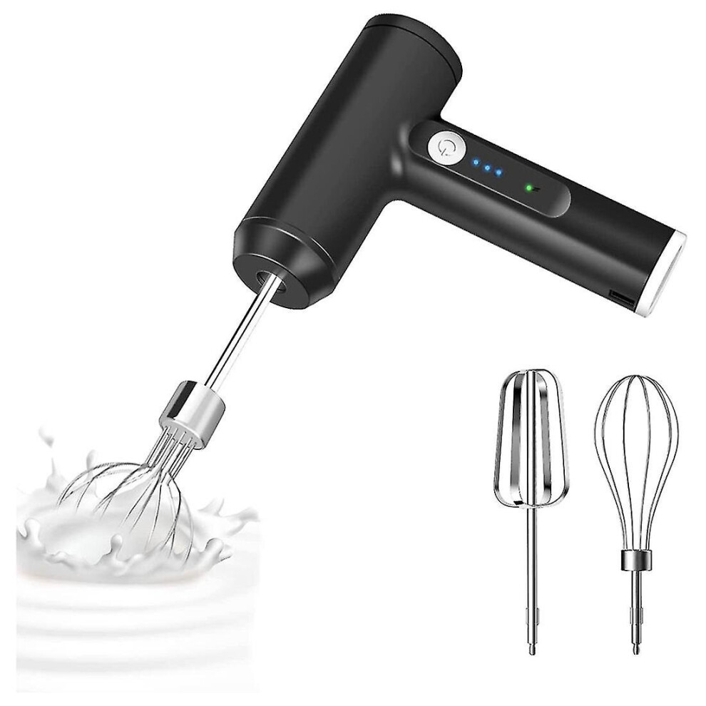 Hand Stirrer Wireless Electric Hand Mixer Usb Rechargeable 3 Speed Whisk Wireless For Egg White, Ca-image-OPC-PCH9QSX-NEW