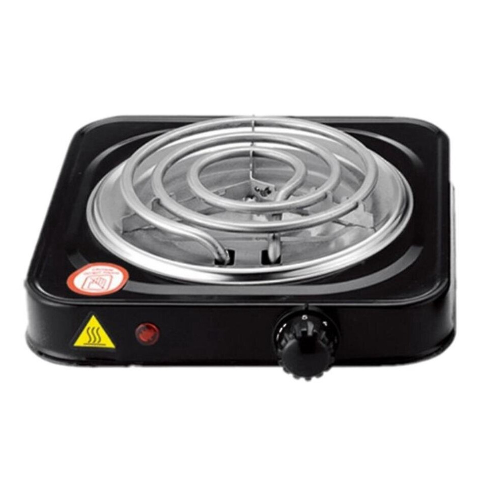 Electric Single Cooktop, Compact And Portable, Adjustable Temperature Hot Plate, 1500W, Black