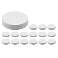 16 Pack Wide Mouth Mason Jar Lids,plastic Caps For Canning Jars,leak-proof And Anti-scratch Resista