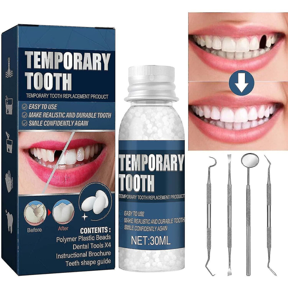 Tooth Repair Kit, Temporary Teeth Filling Repair Kit, Missing And Broken Tooth Replacements Restore Your Smile