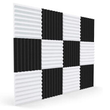12 Pcs Acoustic Foam Board,sound Insulation Sound Wedges Sound Insulation Pad,for Studio Ceiling Ga