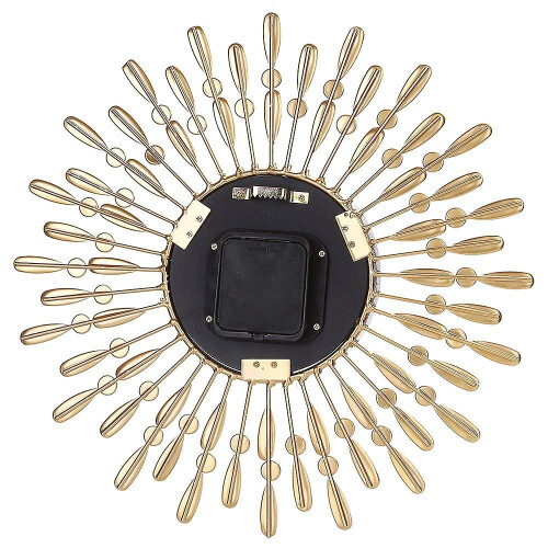 15 Inch 3d Wall Clock Shiny Rhinestone Style (gold) 2