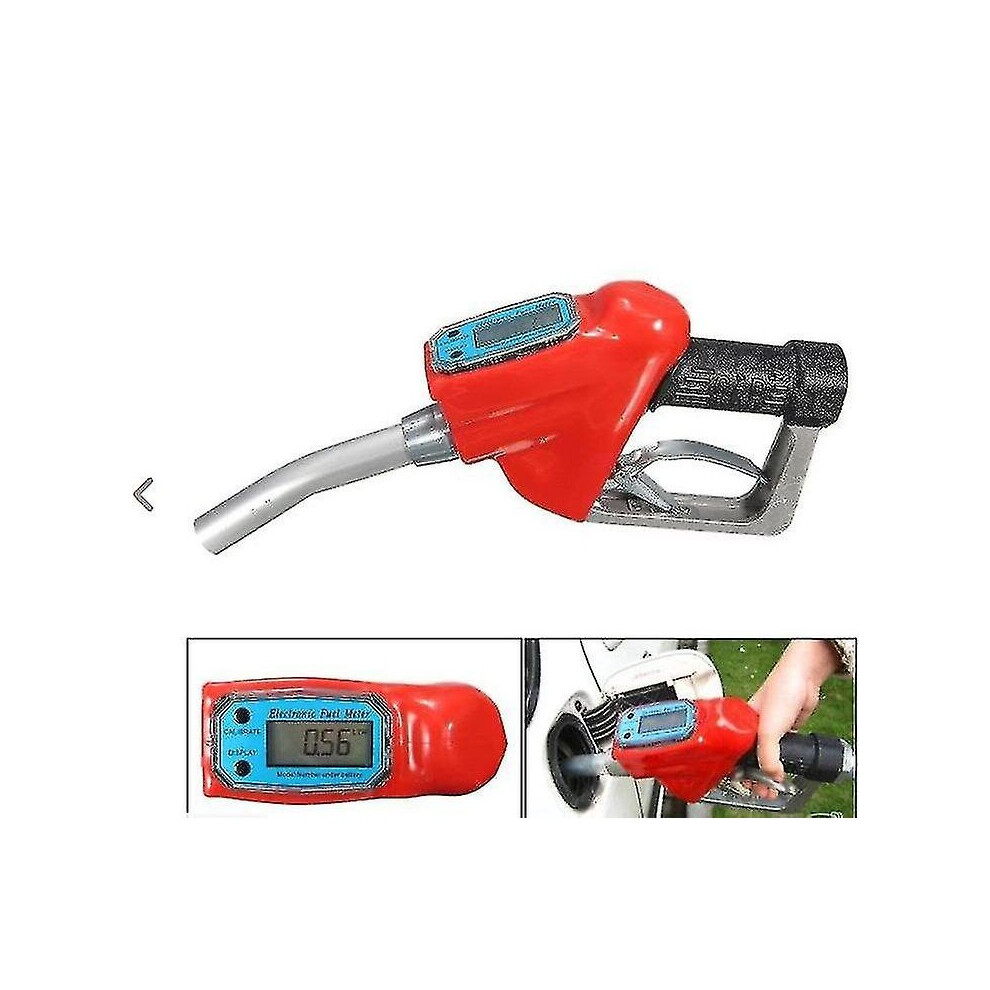 Fuel Gasoline Diesel Petrol Gun Nozzle Distributor With Flow Meter