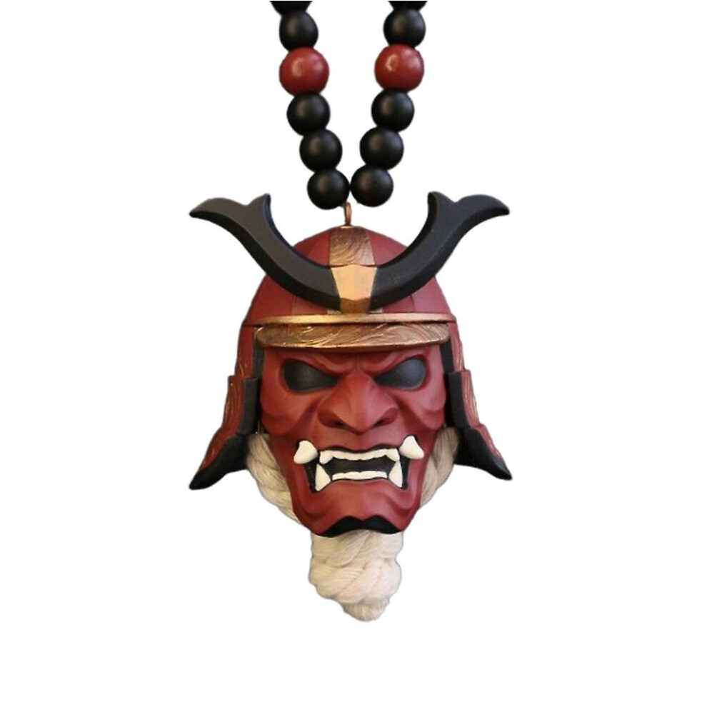 Car Hanging Pendant With Samurai Hannya Japanese Oni Helmet Car Rear View Mirror Charm Fashion Pendant Car Decoration 9468842427118
