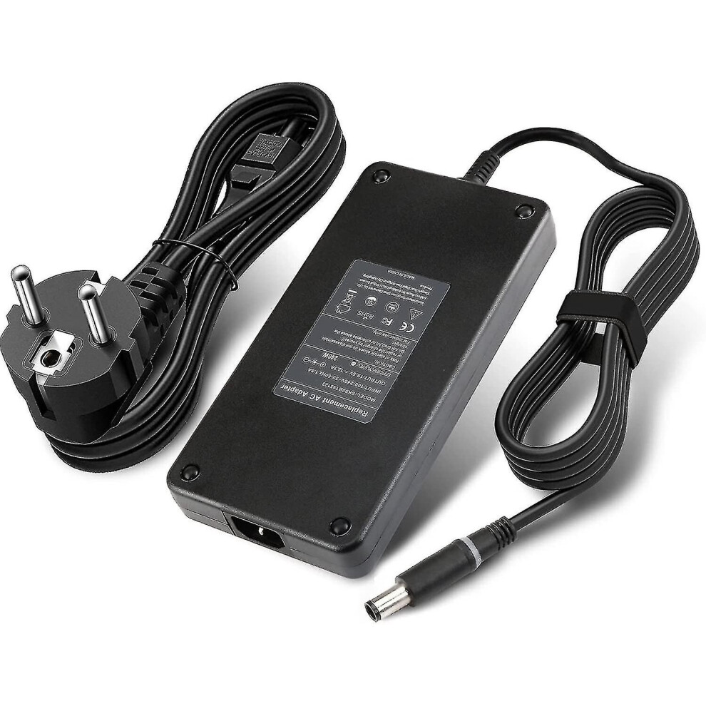 240w 19.5v 12.3a Laptop Adapter Compatible Dell Alienware M17x R2 M17x R3 M4700 M640
