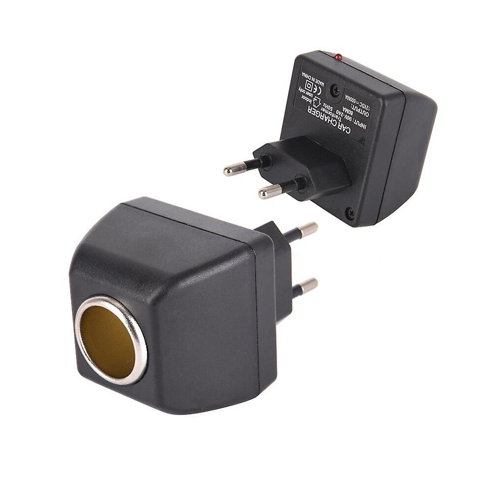 90V-220V Ac Wall Power To 12V Dc Car Cigarette Lighter Socket Charger Adapter 9468842163573