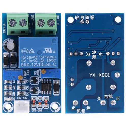 2 Pcs Storage Battery Module 12v Battery Low Voltage Cut Off Automatic Switch On Protection Module 2