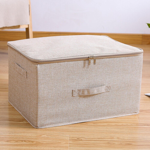 Foldable Stackable Storage Bins With Zipper Lid Storage Container