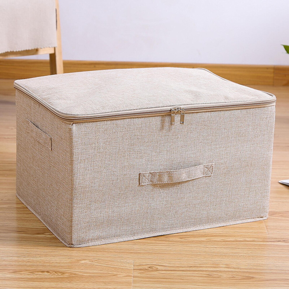 Foldable Stackable Storage Bins With Zipper Lid Storage Container
