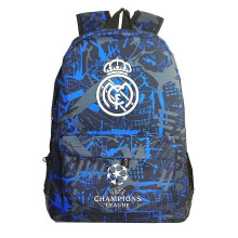 Graffiti Real Madrid Uefa Champions League Shoulder Bag Fan Backpack Student Schoolbag Storage Bag