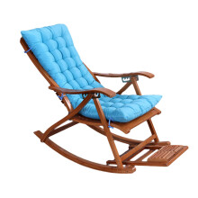 (Light Blue) Lounger Cushion Soft Replacement High Seat Pad With Fixation Strap Large Rocking Chair Bench Pad For