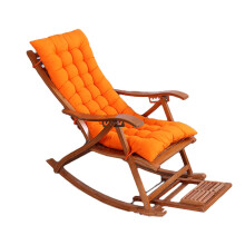 (Orange) Lounger Cushion Soft Replacement High Seat Pad With Fixation Strap Large Rocking Chair Bench Pad For
