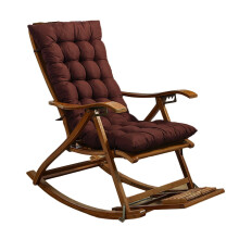 (Coffee) Lounger Cushion Soft Replacement High Seat Pad With Fixation Strap Large Rocking Chair Bench Pad For