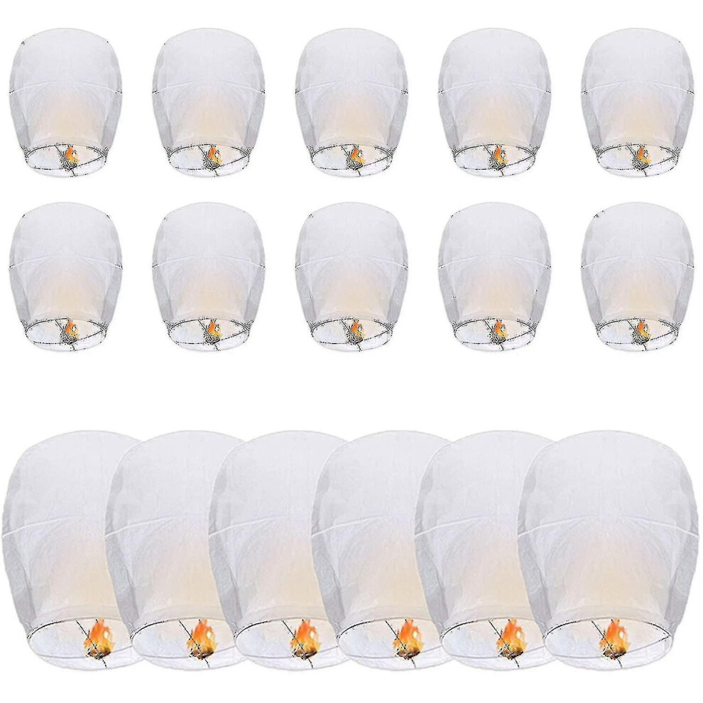 20 Pack Lanterns, Sky Lanterns For Wish, Flying Lanterns Lamps