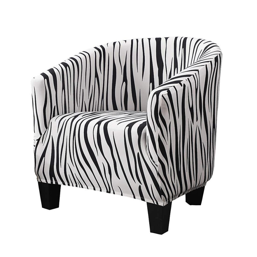 Tub Chair Covers, Printed Spandex Armchair Covers Stretch Tub Chair Cover Removable Washable Sofa Couch Cover