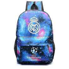 Star Real Madrid Uefa Champions League Shoulder Bag Fan Backpack Student Schoolbag Storage Bag