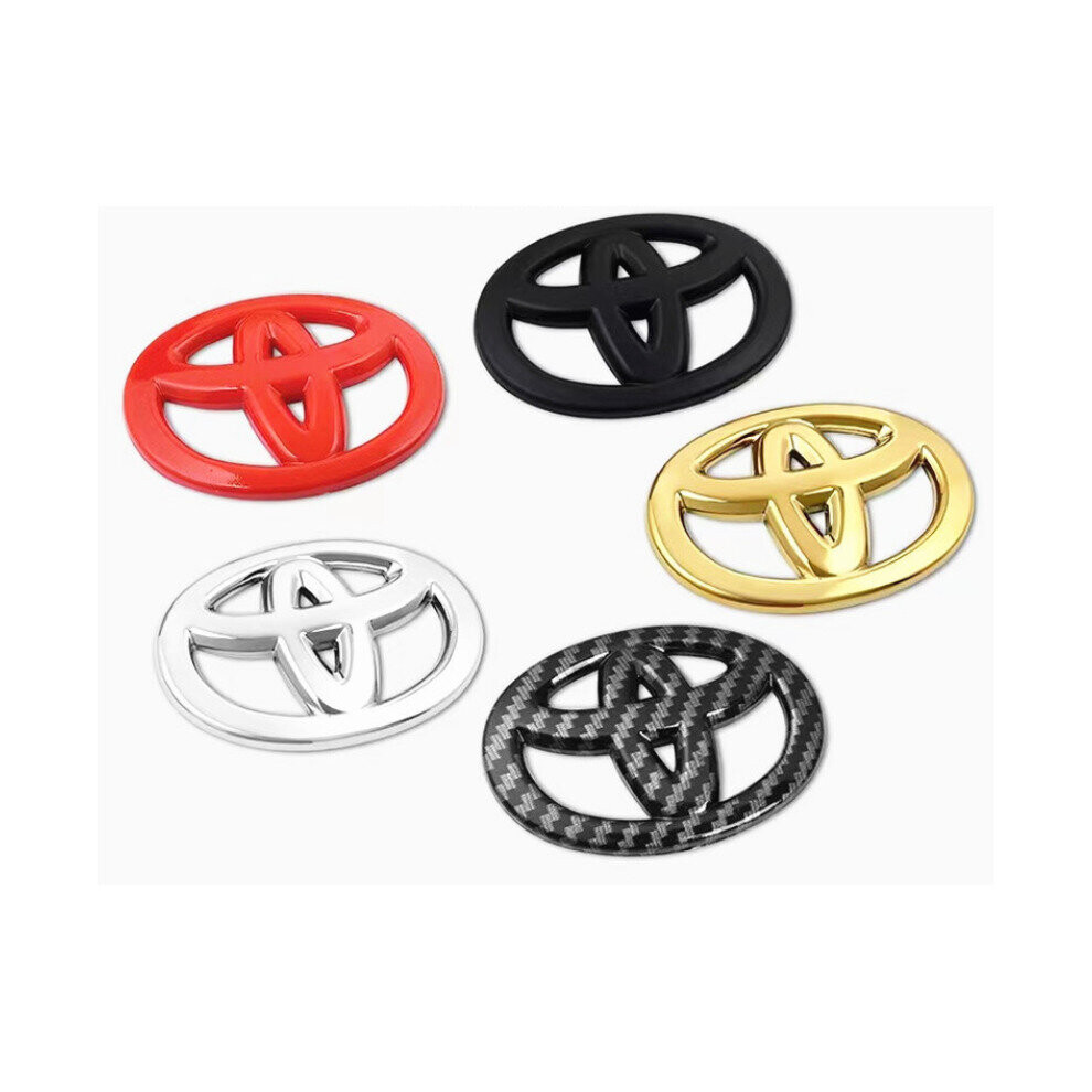 (Black) Toyota replaced Logo Emblem STEERING WEEL 6.5 cm