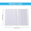 Exercise Book Cover Transparent Book Protector Reusable Waterproof 3