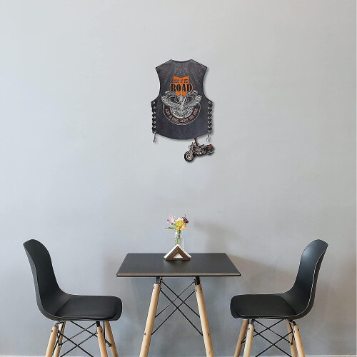 Motorcycle Wooden Wall Clock, Harley Pendulum Swing Clock, Cafe Home Decor 1