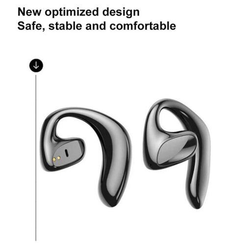 Bluetooth Headset -bone Conduction Headphones Noise Reduction (black) 2