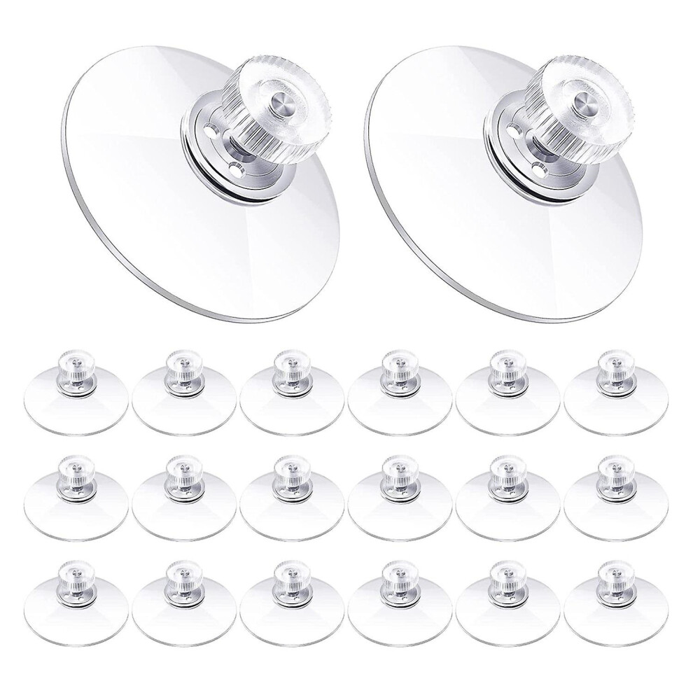 20 Pcs Suction Cup Plastic Suction Pads 40Mm Clear Pvc Sucker Pads Strong Adhesive Suction Holder W 9468842432679