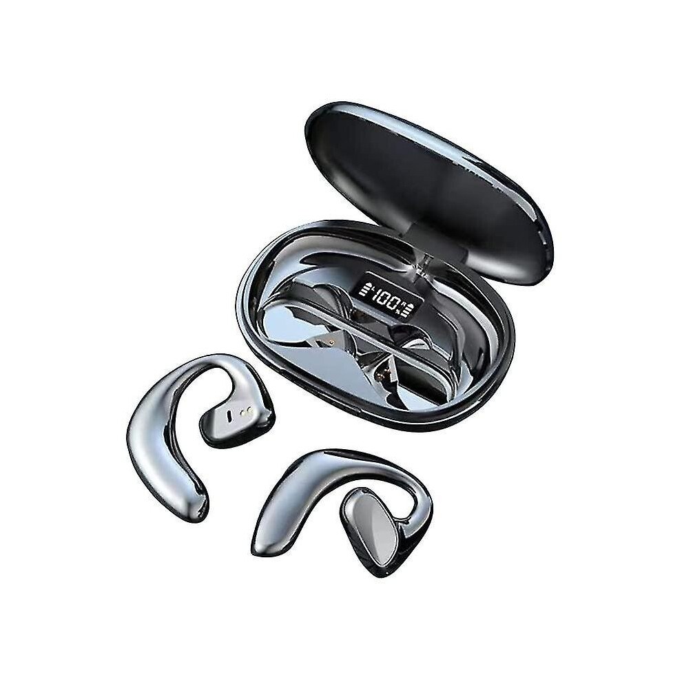 Bluetooth Headset -Bone Conduction Headphones Noise Reduction (Black) Black