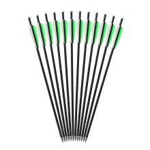 Th 20 Inch Crossbow Arrows, Archery Carbon Arrows Crossbow Bolts Hunting Arrows With Half Moon Nock And Field Points For Hunting Practice Targeting(1