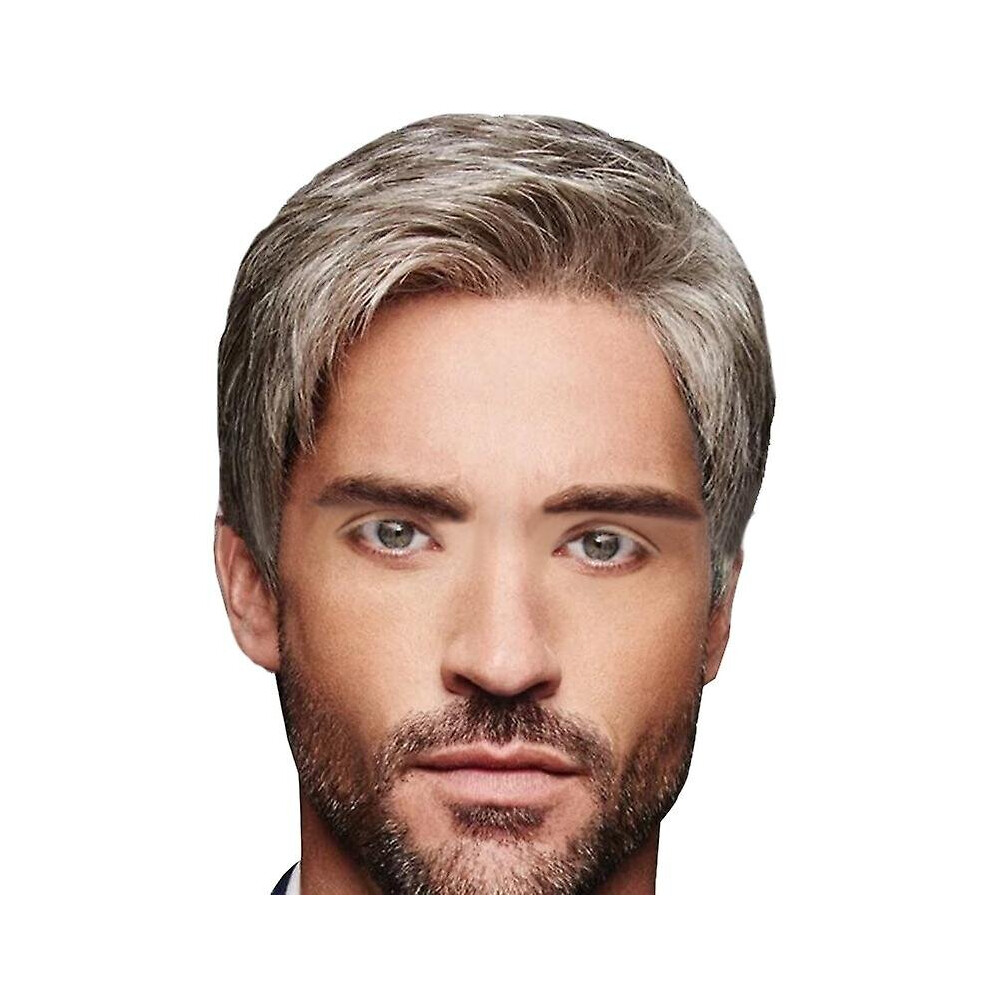 Unisex Red Handsome Men Short Synthetic Hair Wig Natural Laye Wigs