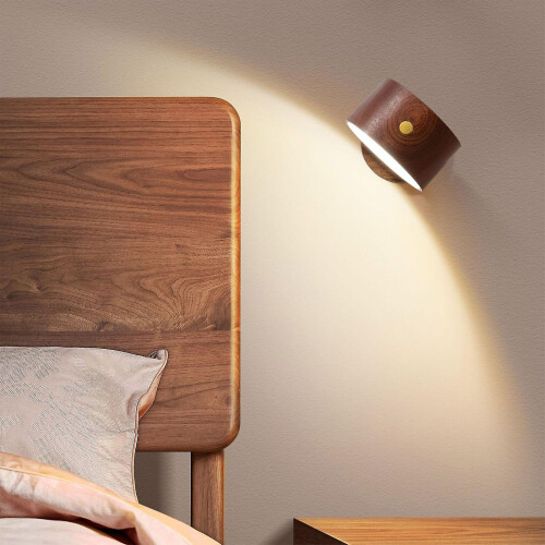 Led Wall Mounted Reading Lights, Wireless Wall Sconce With Usb Charging Port Stepless Dimming Rechargeable Battery Dimmable Touch Control 2