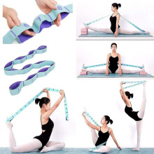 Stretching Straps Hamstring Stretcher Device Elastic Exercise Band Yoga Mat Carrying Straps Leg Exercise Equipment Stretching Strap With Loops For Fle